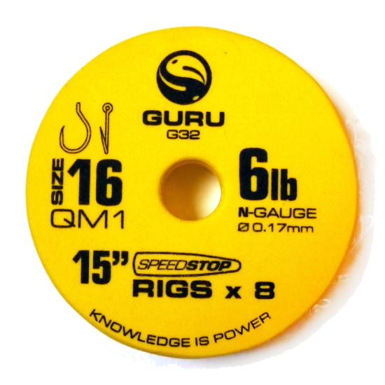 GURU przypony SPEEDSTOP QM1 #16 15" 0.17mm